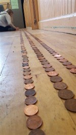 Rows of coins