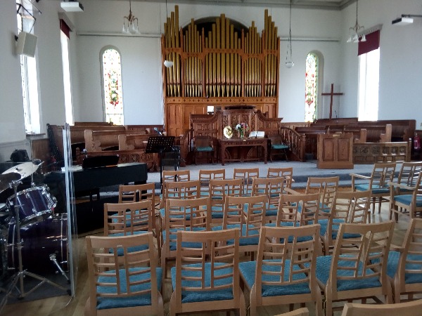 Bude 'Inside church'